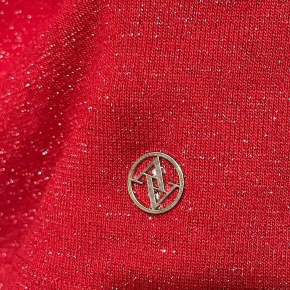 ADRIENNE Vittadini jeweled glitter top NWT - Picture 3 of 7